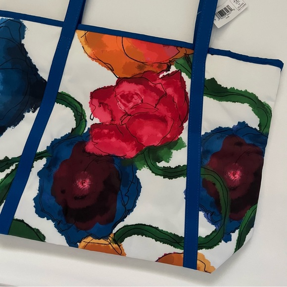 Clinique X Jonathan Cohen Springtime Poppy Floral Print Tote Bag One Size NWT - Picture 16 of 16